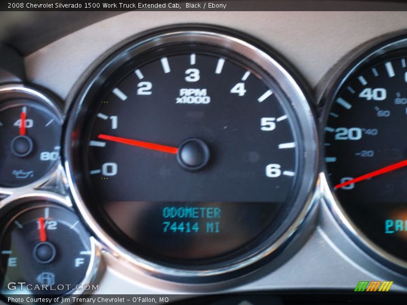 Black / Ebony 2008 Chevrolet Silverado 1500 Work Truck Extended Cab