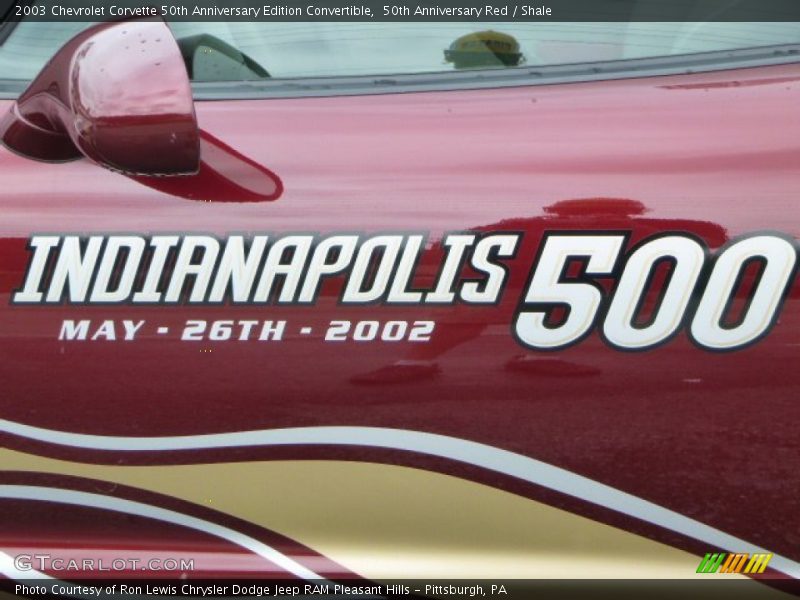 50th Anniversary Red / Shale 2003 Chevrolet Corvette 50th Anniversary Edition Convertible