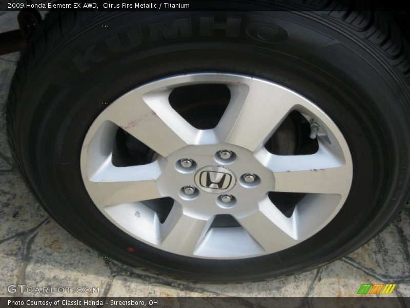Citrus Fire Metallic / Titanium 2009 Honda Element EX AWD