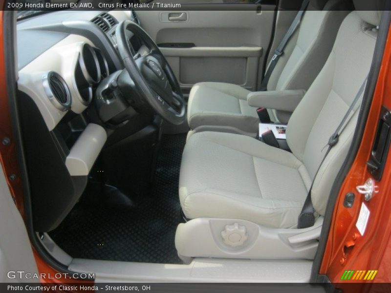 Citrus Fire Metallic / Titanium 2009 Honda Element EX AWD