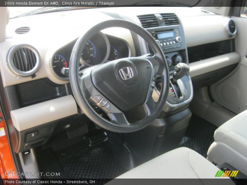 Citrus Fire Metallic / Titanium 2009 Honda Element EX AWD