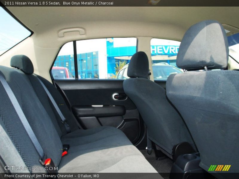 Blue Onyx Metallic / Charcoal 2011 Nissan Versa 1.8 S Sedan