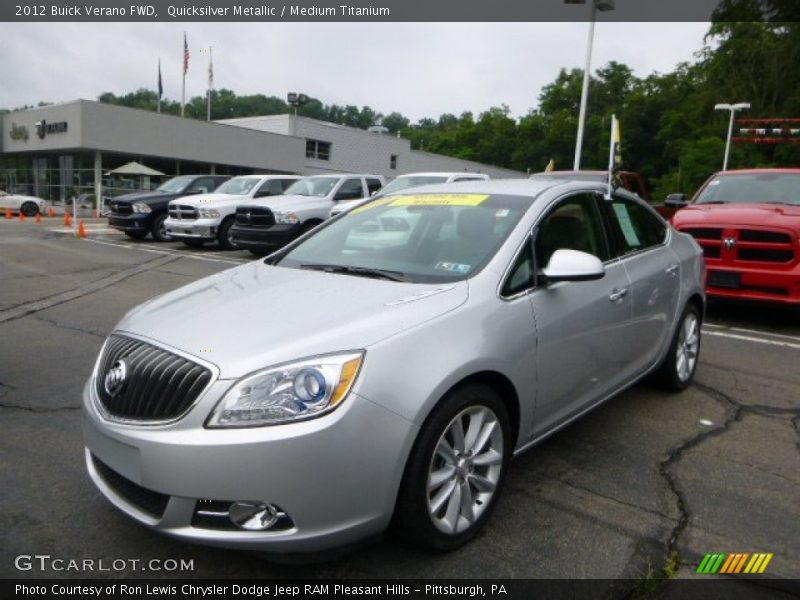 Quicksilver Metallic / Medium Titanium 2012 Buick Verano FWD