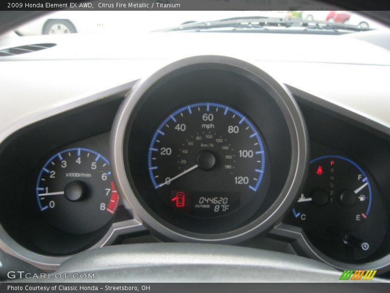 Citrus Fire Metallic / Titanium 2009 Honda Element EX AWD