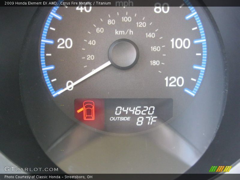 Citrus Fire Metallic / Titanium 2009 Honda Element EX AWD