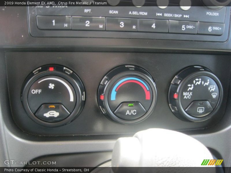 Citrus Fire Metallic / Titanium 2009 Honda Element EX AWD