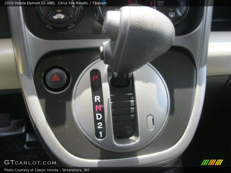 Citrus Fire Metallic / Titanium 2009 Honda Element EX AWD