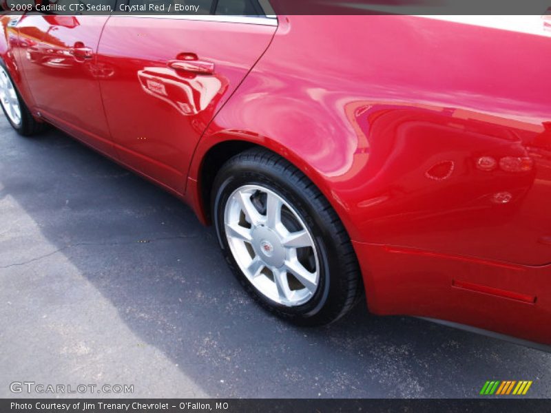 Crystal Red / Ebony 2008 Cadillac CTS Sedan
