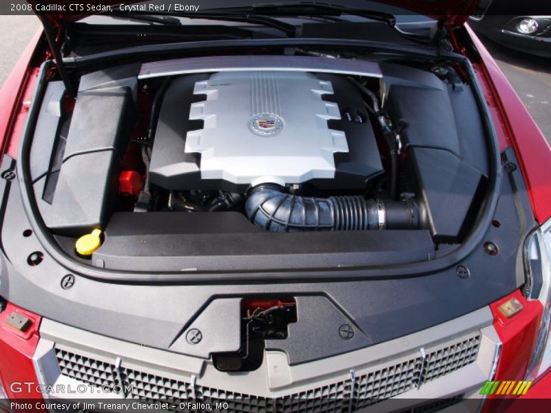 Crystal Red / Ebony 2008 Cadillac CTS Sedan
