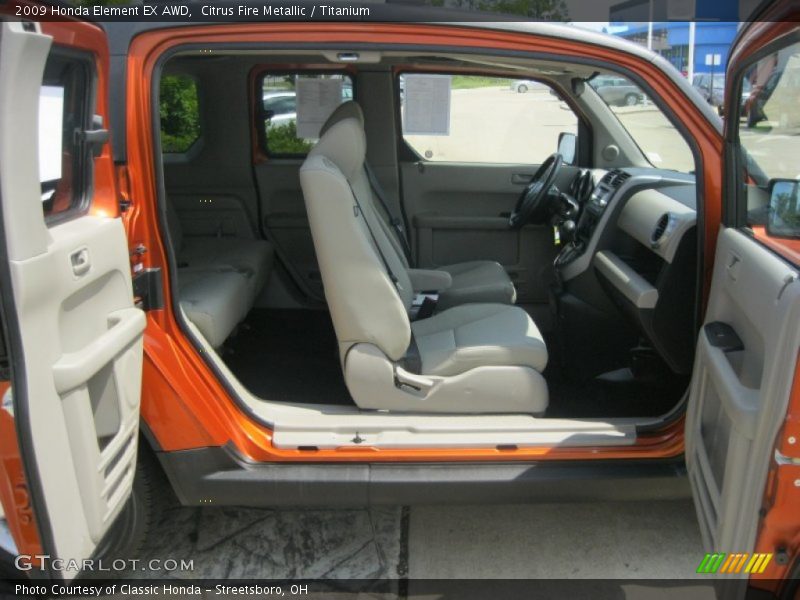 Citrus Fire Metallic / Titanium 2009 Honda Element EX AWD