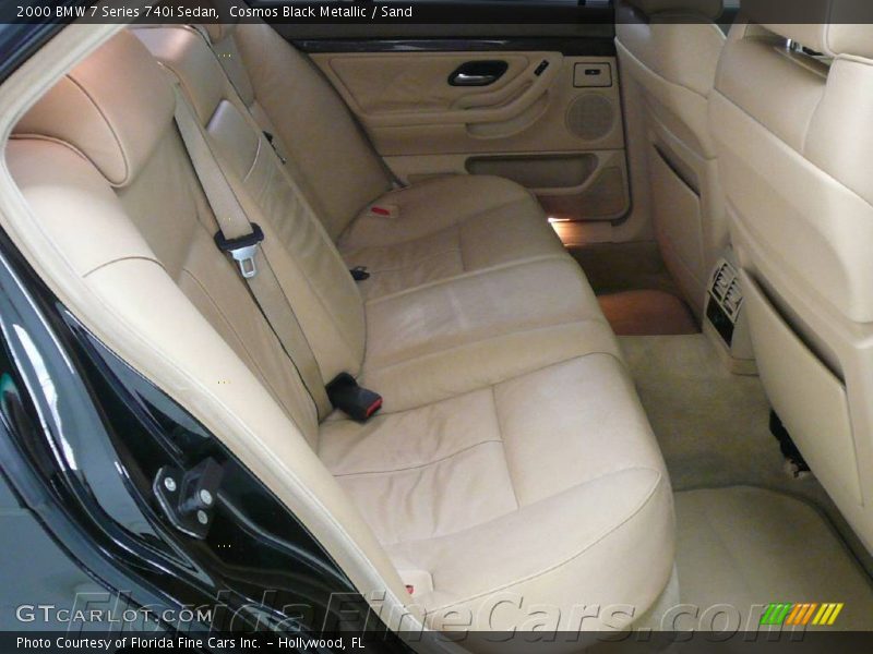 Cosmos Black Metallic / Sand 2000 BMW 7 Series 740i Sedan