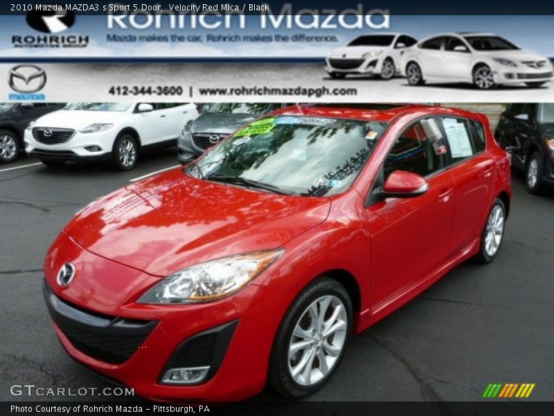 Velocity Red Mica / Black 2010 Mazda MAZDA3 s Sport 5 Door