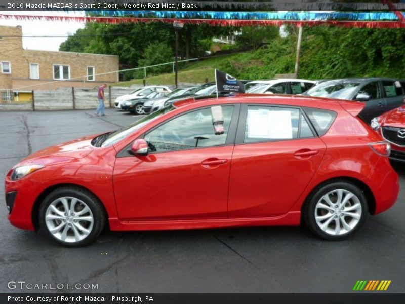 Velocity Red Mica / Black 2010 Mazda MAZDA3 s Sport 5 Door