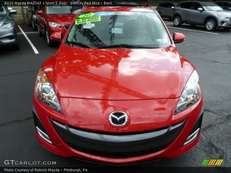 Velocity Red Mica / Black 2010 Mazda MAZDA3 s Sport 5 Door