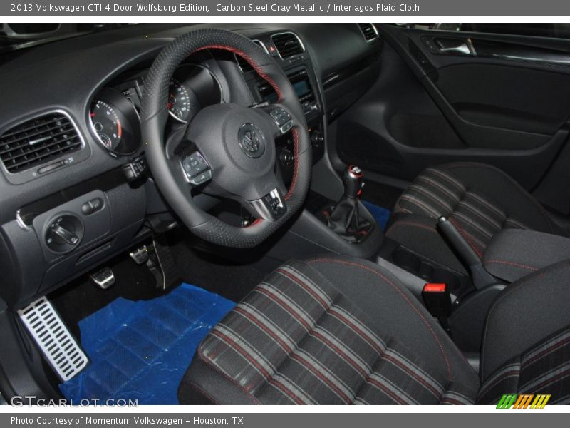Carbon Steel Gray Metallic / Interlagos Plaid Cloth 2013 Volkswagen GTI 4 Door Wolfsburg Edition