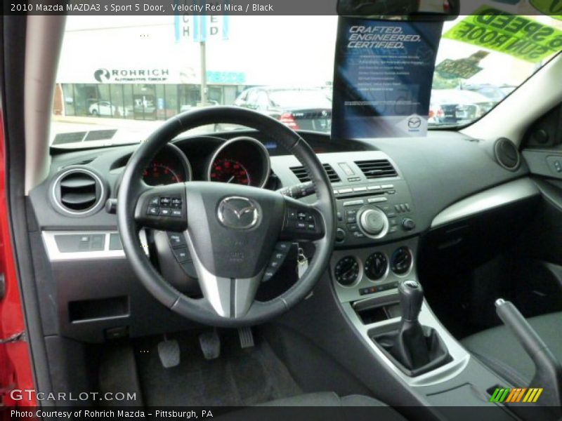Velocity Red Mica / Black 2010 Mazda MAZDA3 s Sport 5 Door