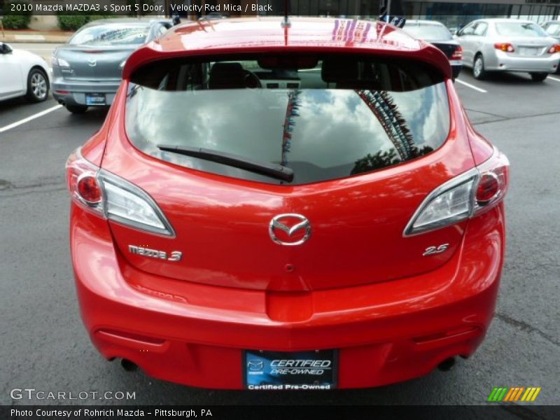 Velocity Red Mica / Black 2010 Mazda MAZDA3 s Sport 5 Door