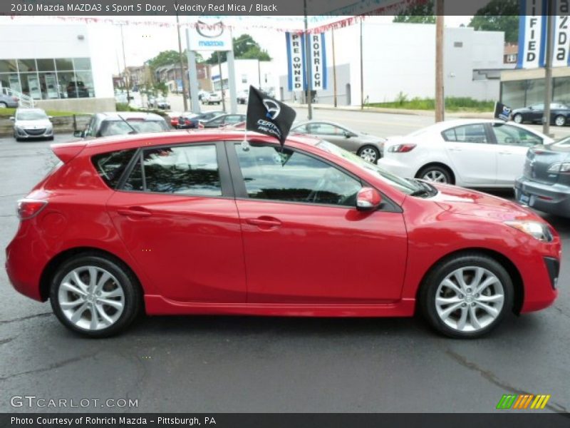 Velocity Red Mica / Black 2010 Mazda MAZDA3 s Sport 5 Door