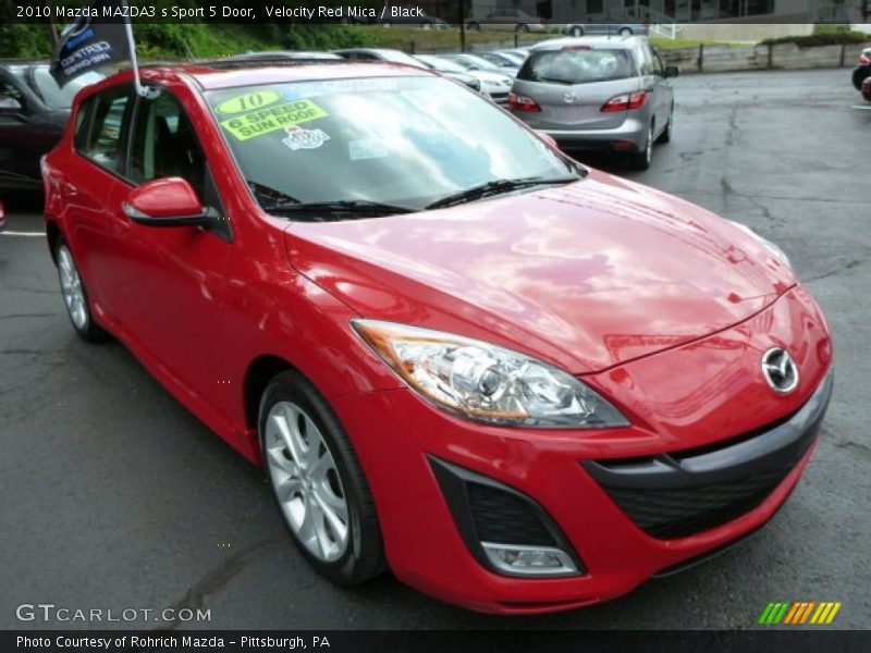 Velocity Red Mica / Black 2010 Mazda MAZDA3 s Sport 5 Door