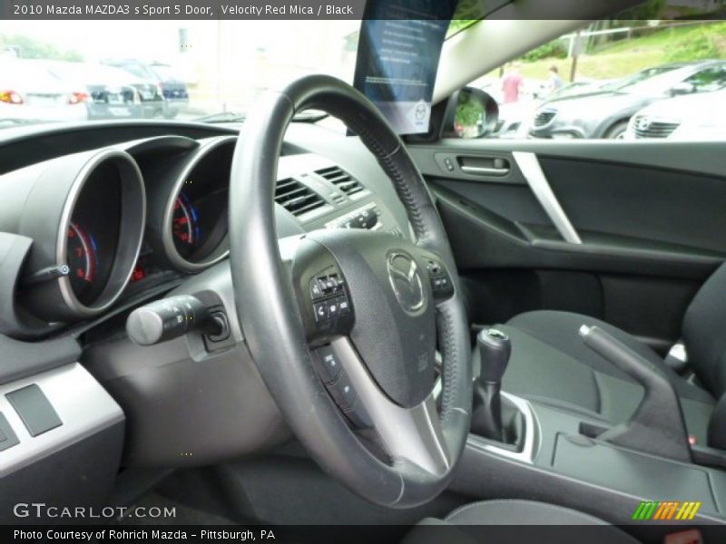 Velocity Red Mica / Black 2010 Mazda MAZDA3 s Sport 5 Door