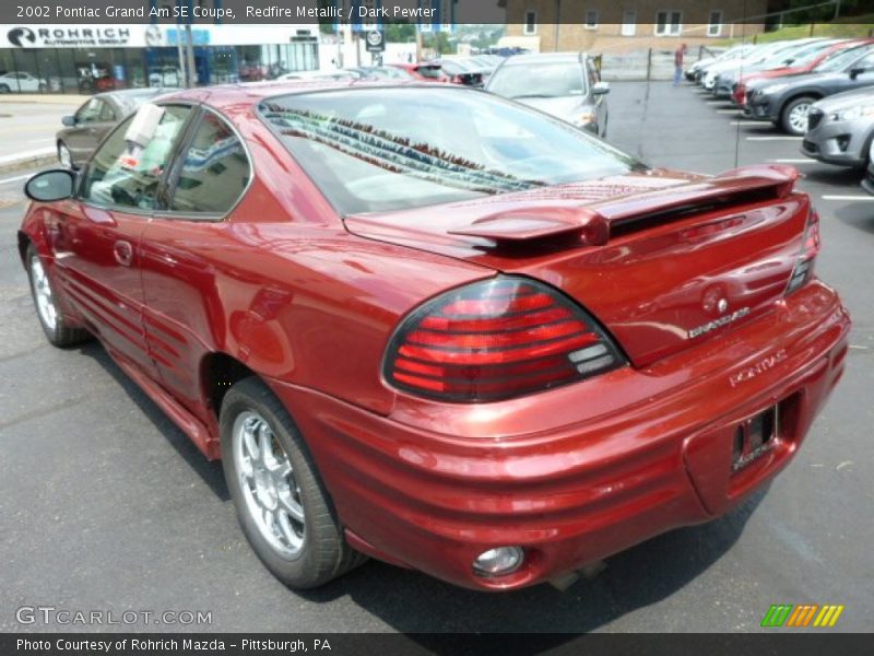 Redfire Metallic / Dark Pewter 2002 Pontiac Grand Am SE Coupe