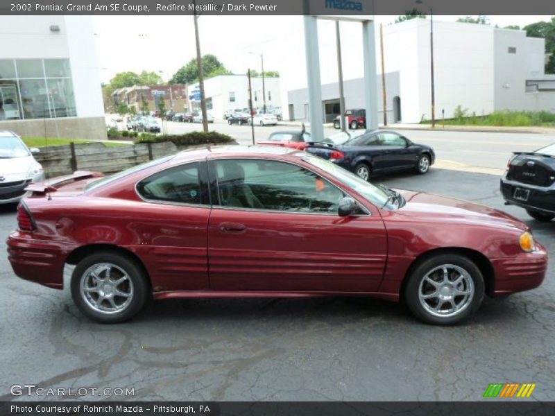 Redfire Metallic / Dark Pewter 2002 Pontiac Grand Am SE Coupe