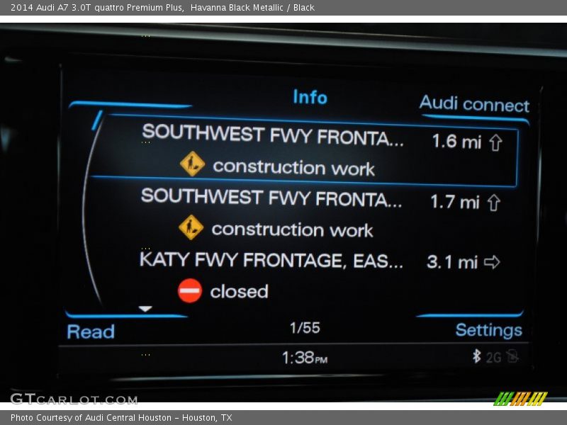 Havanna Black Metallic / Black 2014 Audi A7 3.0T quattro Premium Plus