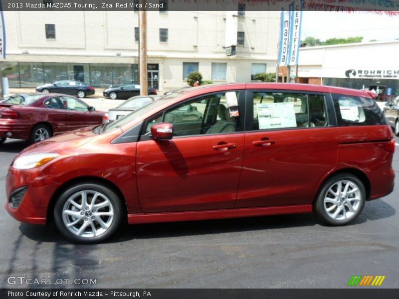 Zeal Red Mica / Sand 2013 Mazda MAZDA5 Touring