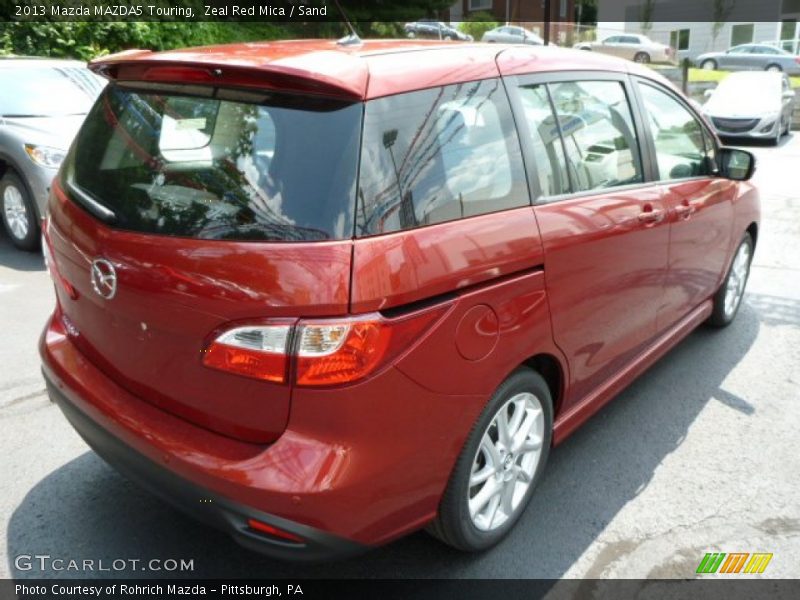 Zeal Red Mica / Sand 2013 Mazda MAZDA5 Touring