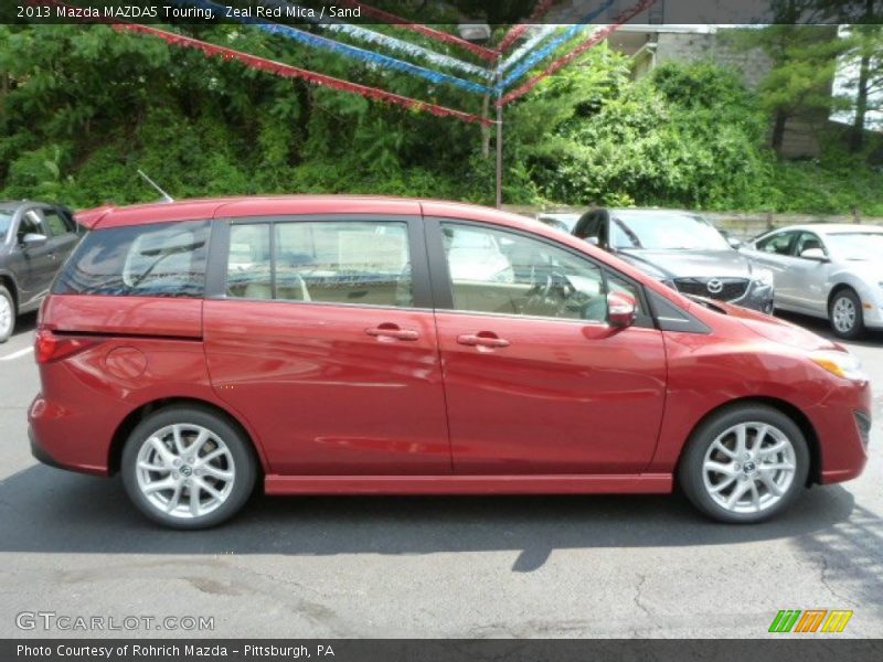 Zeal Red Mica / Sand 2013 Mazda MAZDA5 Touring