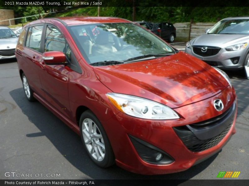 Zeal Red Mica / Sand 2013 Mazda MAZDA5 Touring