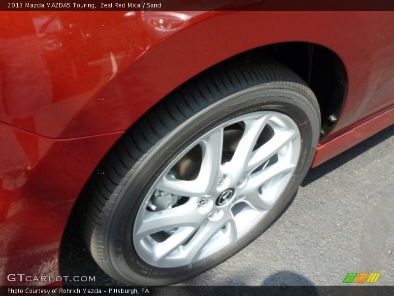 Zeal Red Mica / Sand 2013 Mazda MAZDA5 Touring