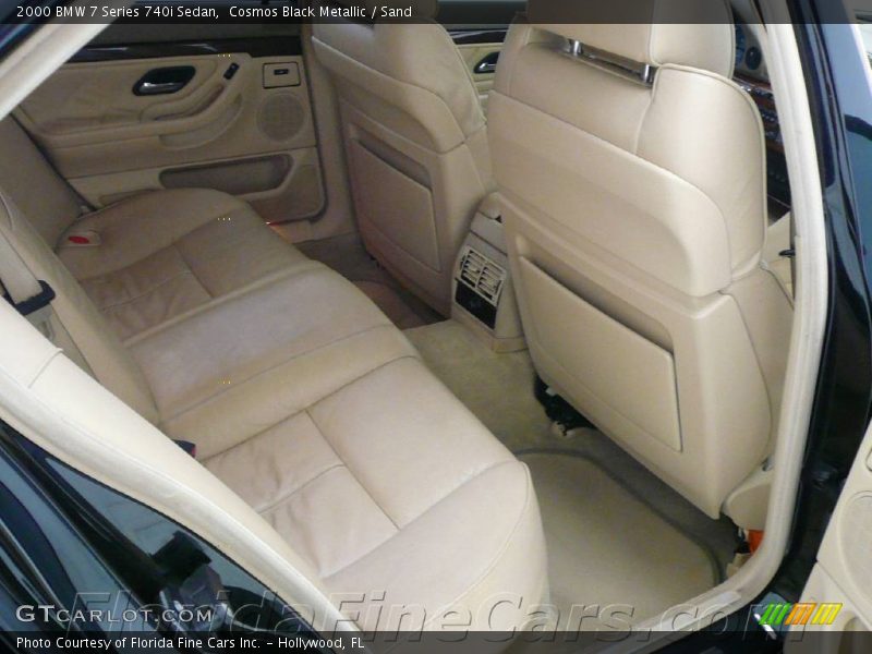 Cosmos Black Metallic / Sand 2000 BMW 7 Series 740i Sedan
