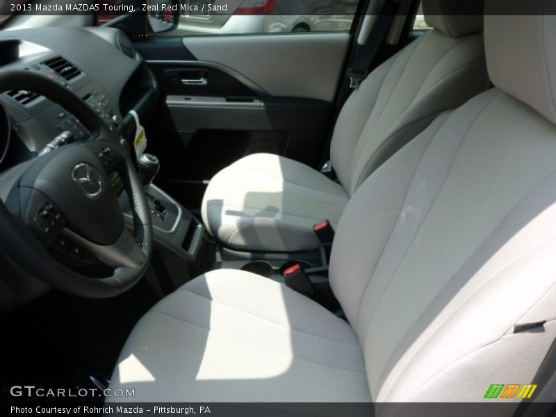 Zeal Red Mica / Sand 2013 Mazda MAZDA5 Touring