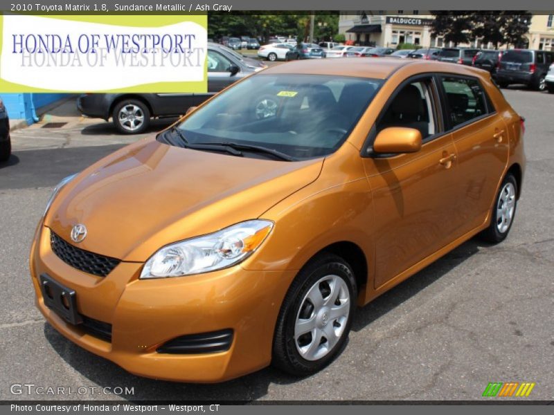 Sundance Metallic / Ash Gray 2010 Toyota Matrix 1.8