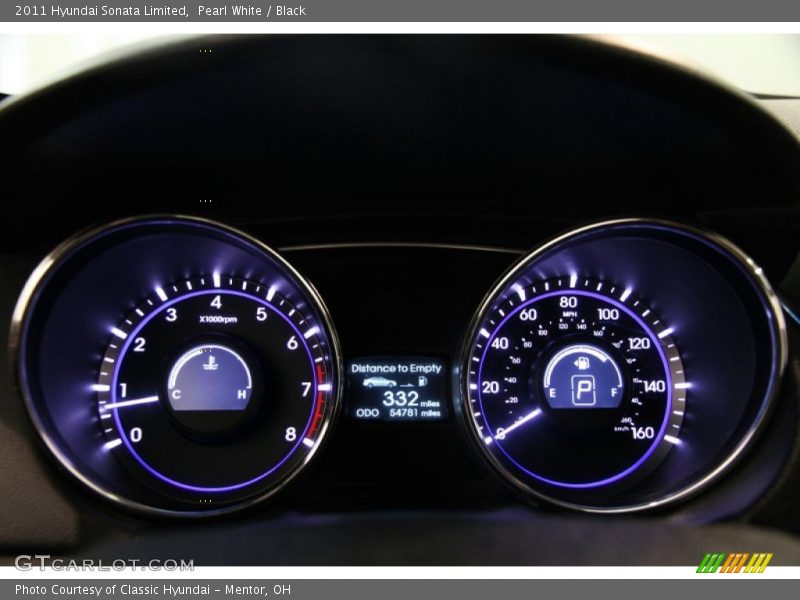  2011 Sonata Limited Limited Gauges