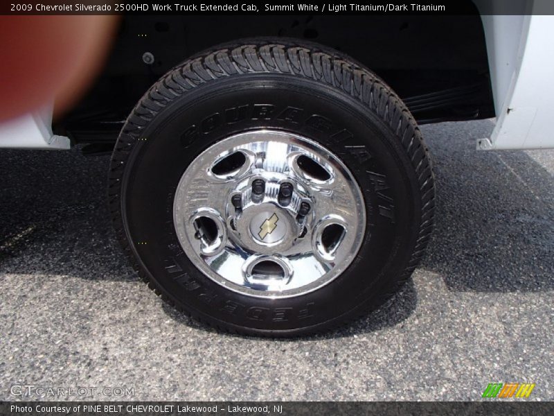 Summit White / Light Titanium/Dark Titanium 2009 Chevrolet Silverado 2500HD Work Truck Extended Cab