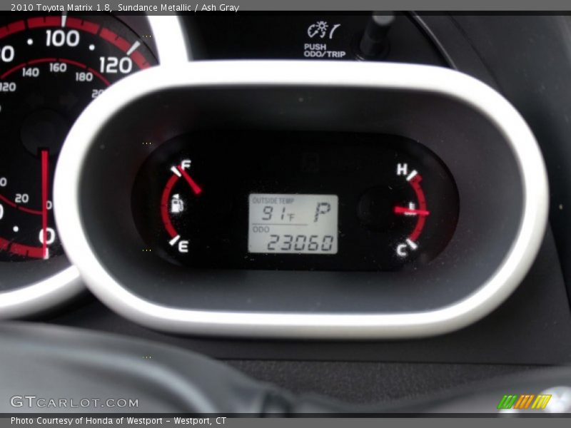 Sundance Metallic / Ash Gray 2010 Toyota Matrix 1.8