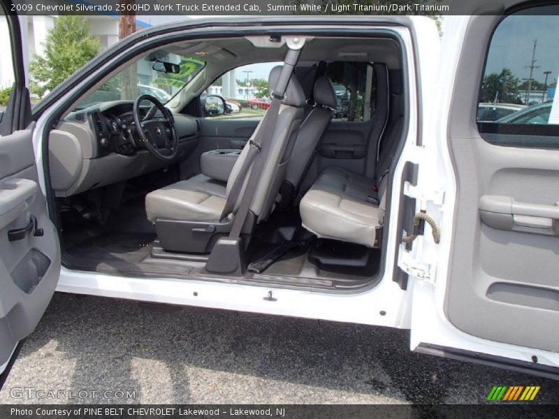 Summit White / Light Titanium/Dark Titanium 2009 Chevrolet Silverado 2500HD Work Truck Extended Cab