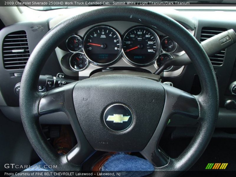 Summit White / Light Titanium/Dark Titanium 2009 Chevrolet Silverado 2500HD Work Truck Extended Cab