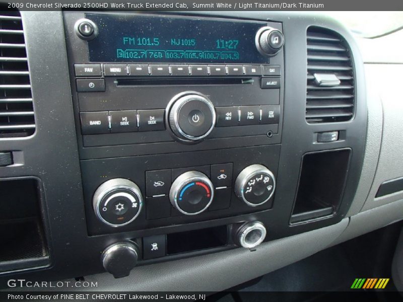 Summit White / Light Titanium/Dark Titanium 2009 Chevrolet Silverado 2500HD Work Truck Extended Cab