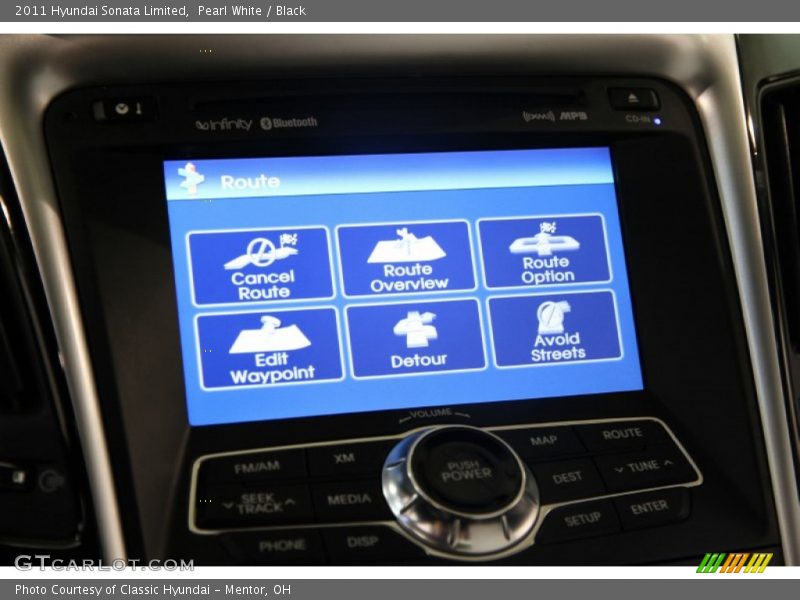 Pearl White / Black 2011 Hyundai Sonata Limited