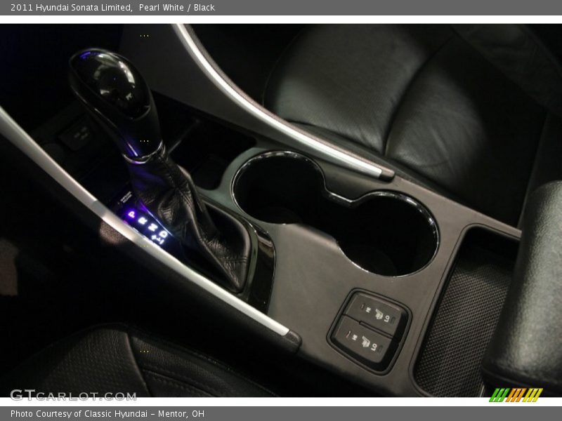 Pearl White / Black 2011 Hyundai Sonata Limited