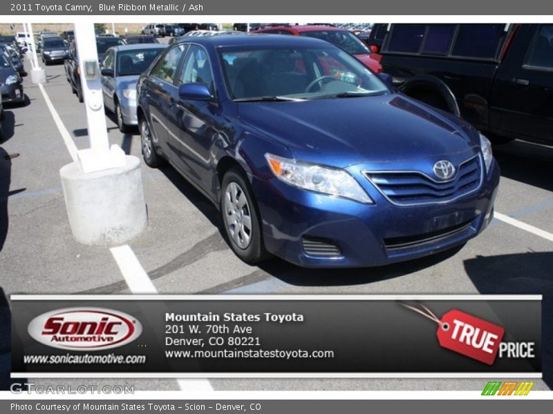 Blue Ribbon Metallic / Ash 2011 Toyota Camry