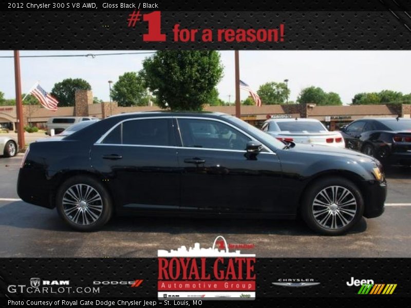Gloss Black / Black 2012 Chrysler 300 S V8 AWD