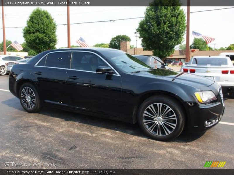 Gloss Black / Black 2012 Chrysler 300 S V8 AWD