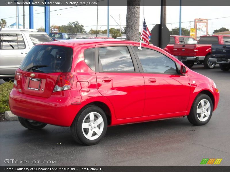 Victory Red / Gray 2005 Chevrolet Aveo LS Hatchback