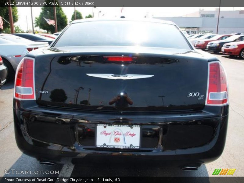 Gloss Black / Black 2012 Chrysler 300 S V8 AWD