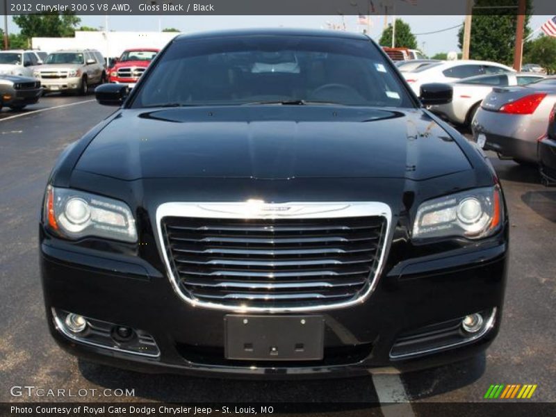 Gloss Black / Black 2012 Chrysler 300 S V8 AWD
