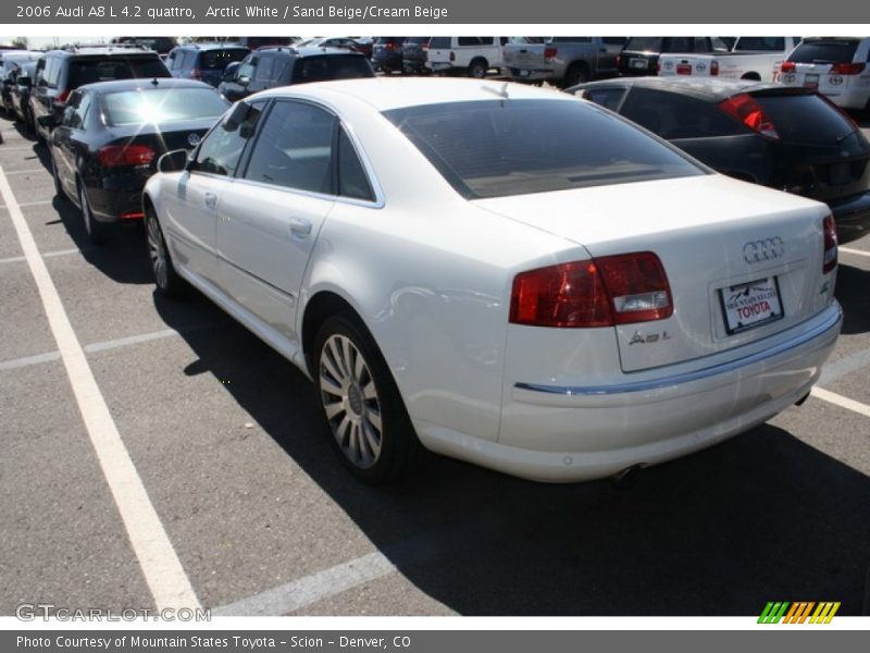 Arctic White / Sand Beige/Cream Beige 2006 Audi A8 L 4.2 quattro